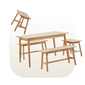 خرید میز ناهار خوری نیمکتی جدید با قیمت 